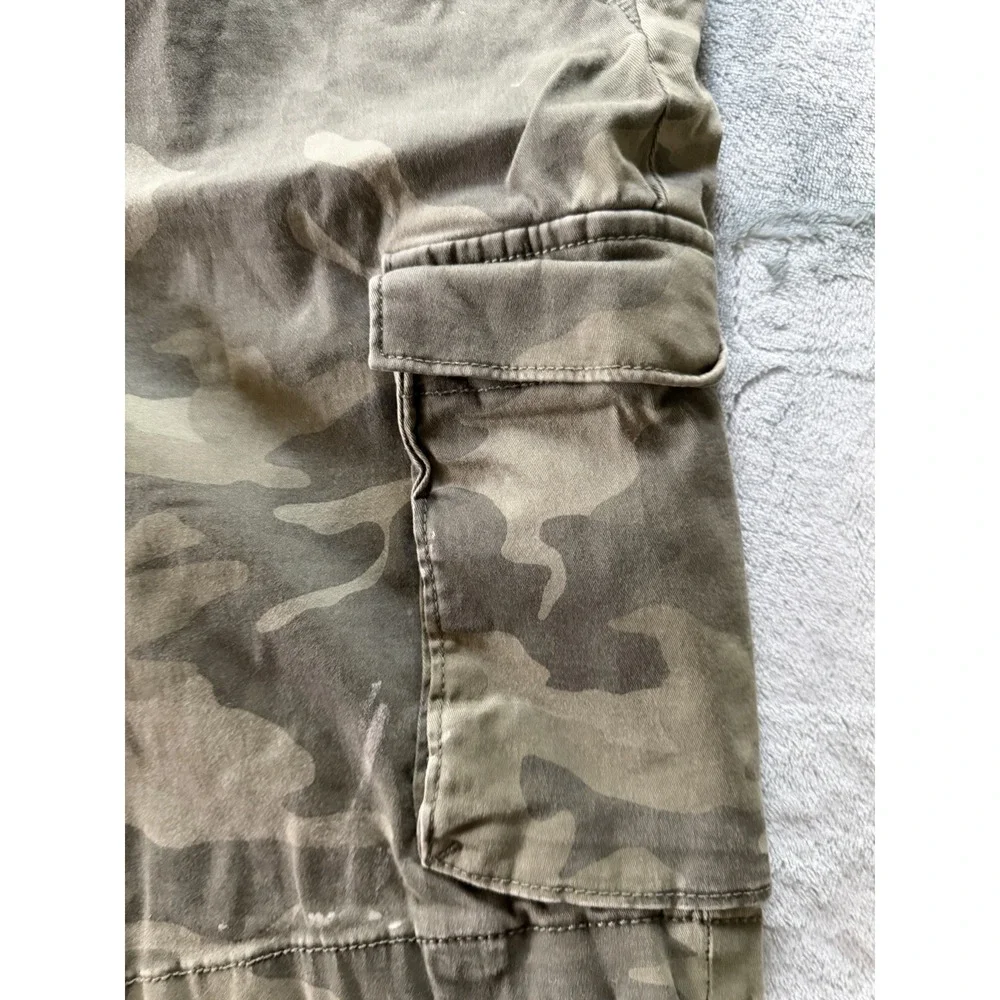 Hollister Men's California Jogger Cargo Shorts Camo Green Stretch Size XXL